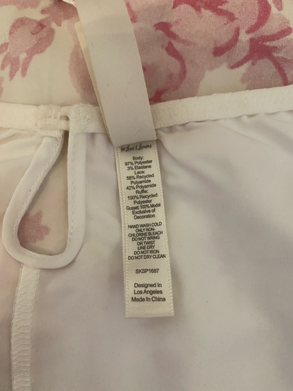 NWT For Love And Lemons White Butterfly Lace Bra Top and Panties Set - Picture 13 of 13